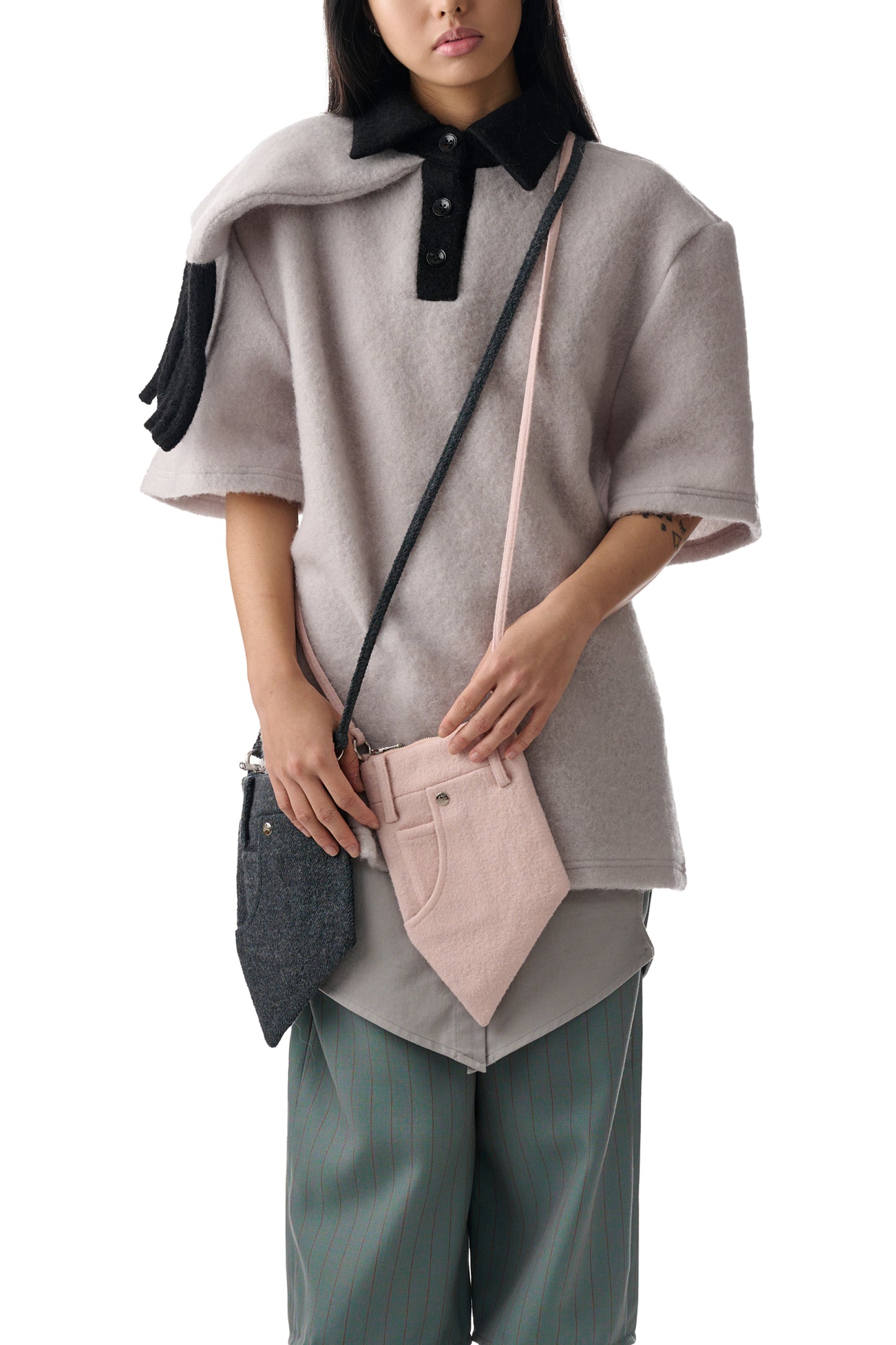 Pocket Bag Pink Waistband Pocket