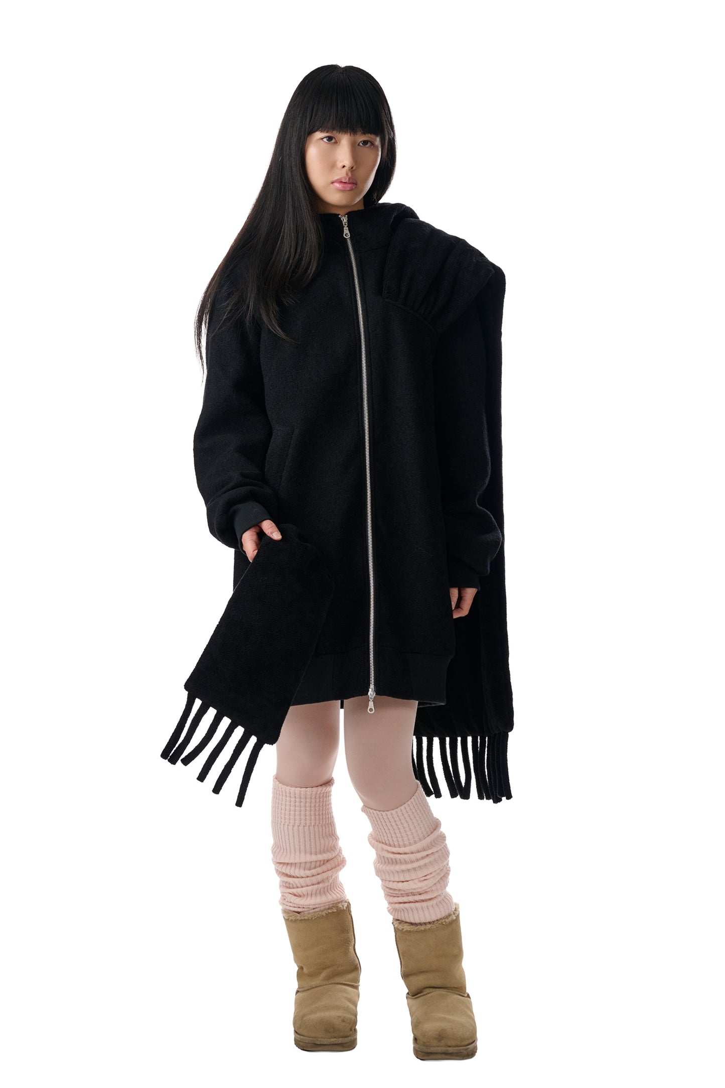 Towel Scarf Long Bomber