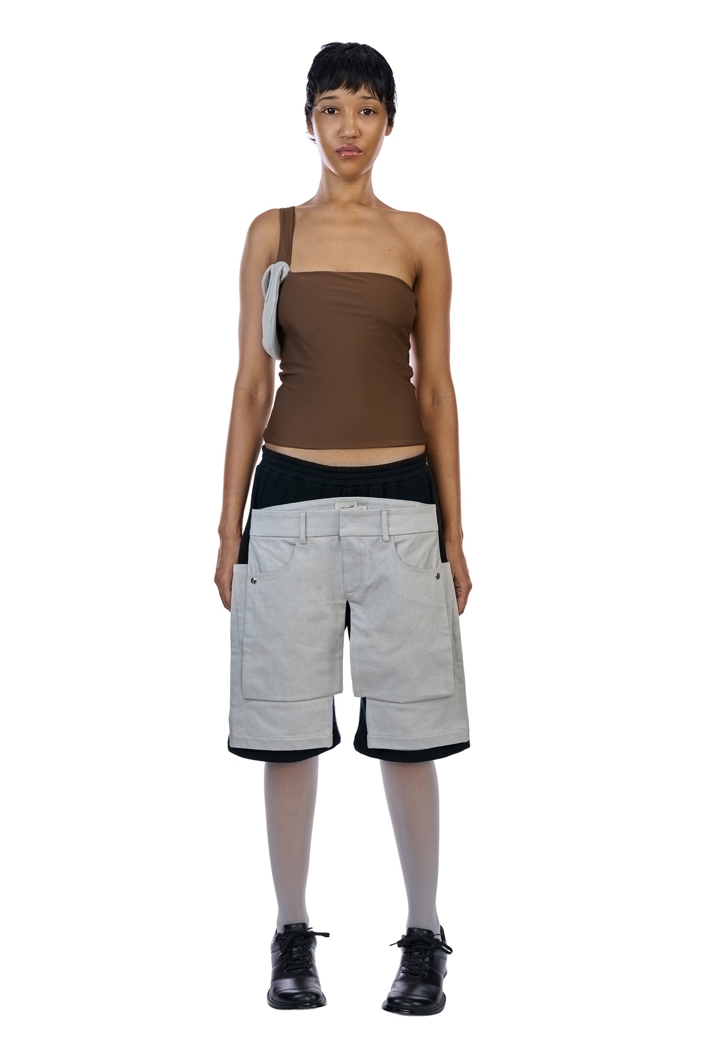 Folded Jeans On Shorts