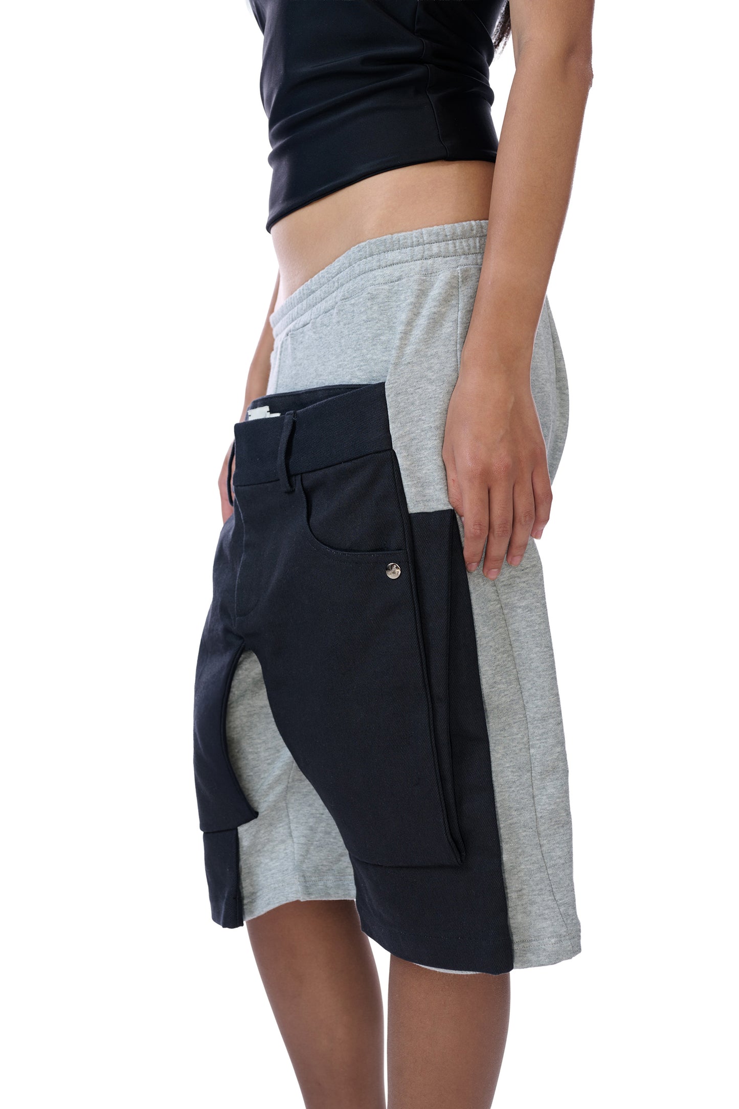 Folded Jeans On Shorts
