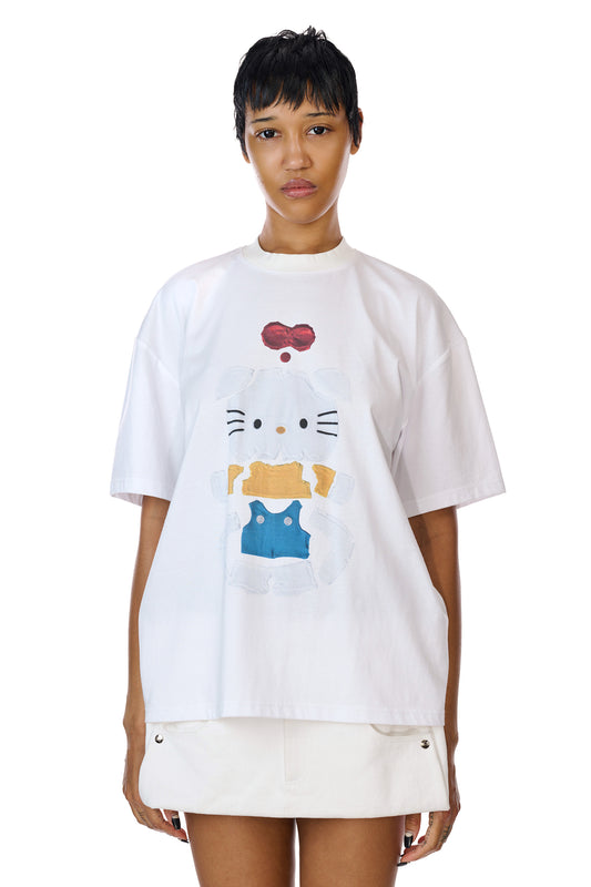 Dismantle Hello Kitty T-shirt White