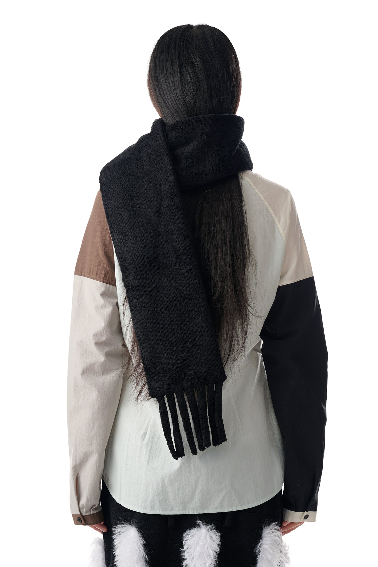 Black Towel Scarf