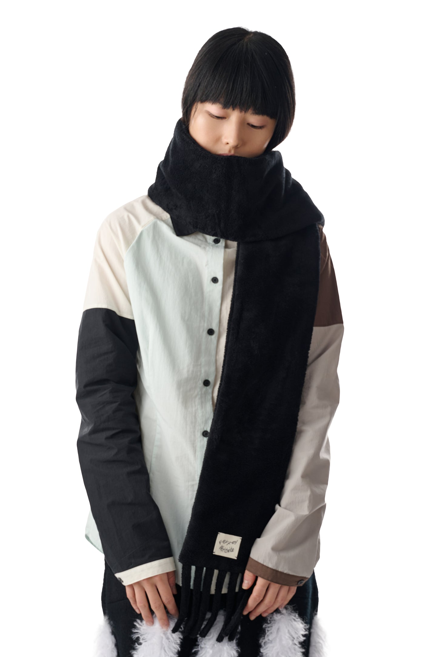 Black Towel Scarf