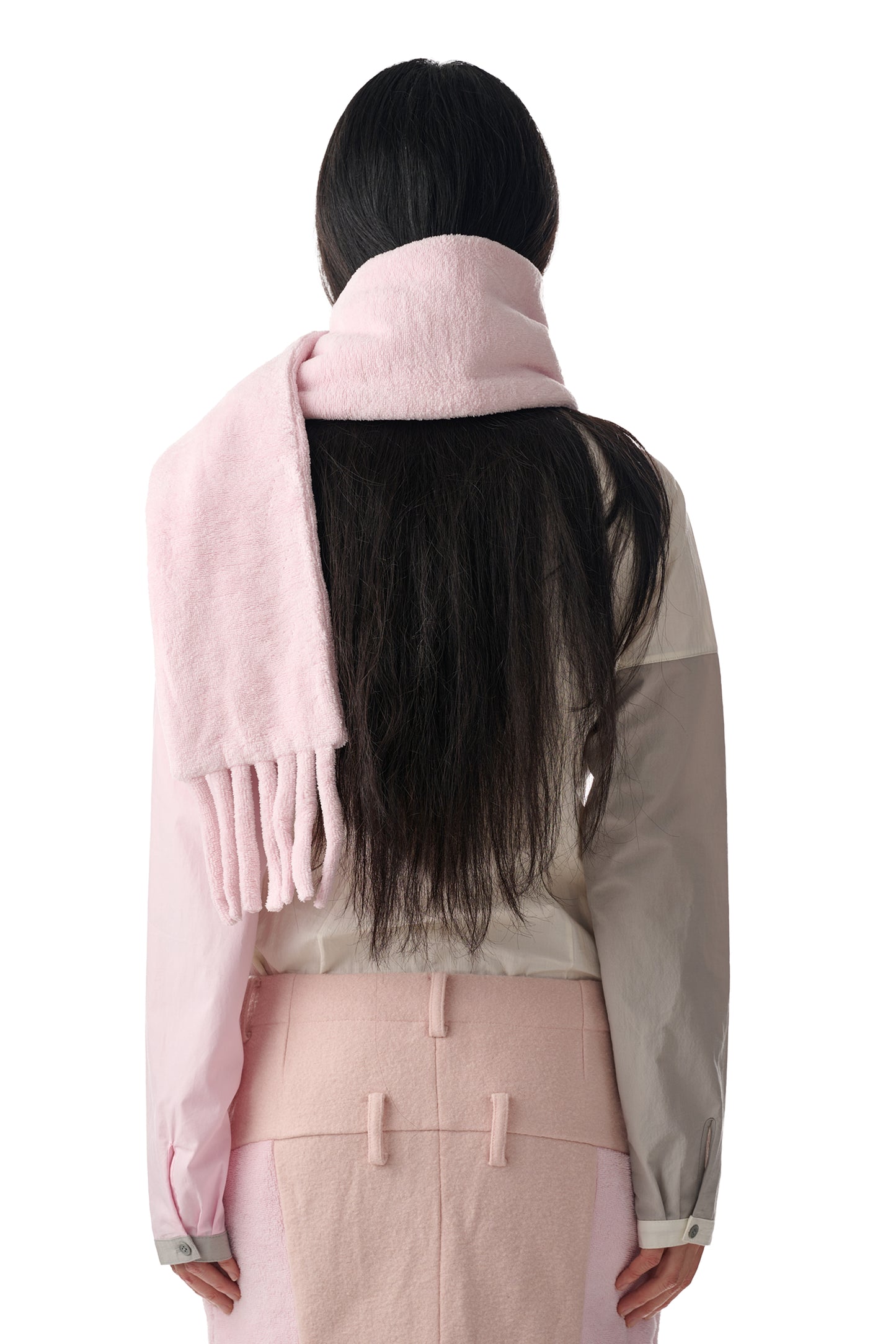 Pink Towel Scarf