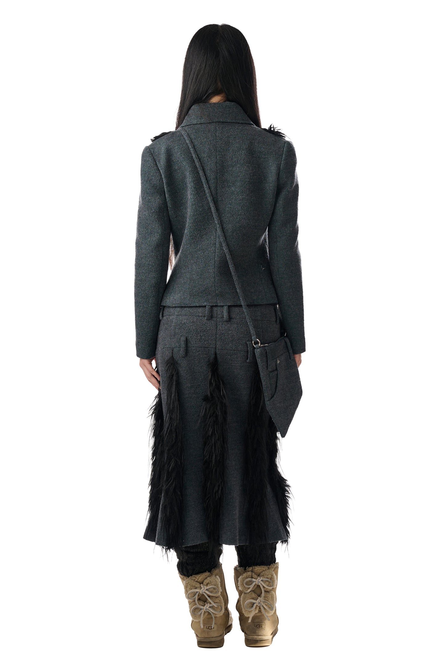 Shadowy Fur Blazer