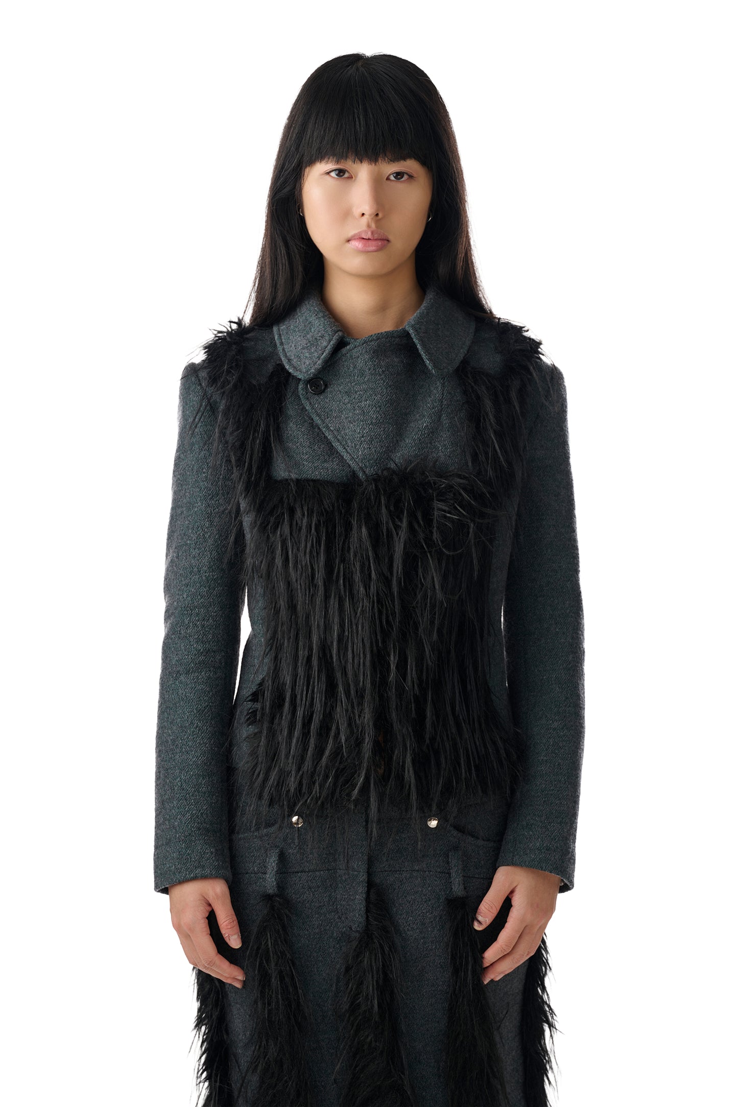 Shadowy Fur Blazer