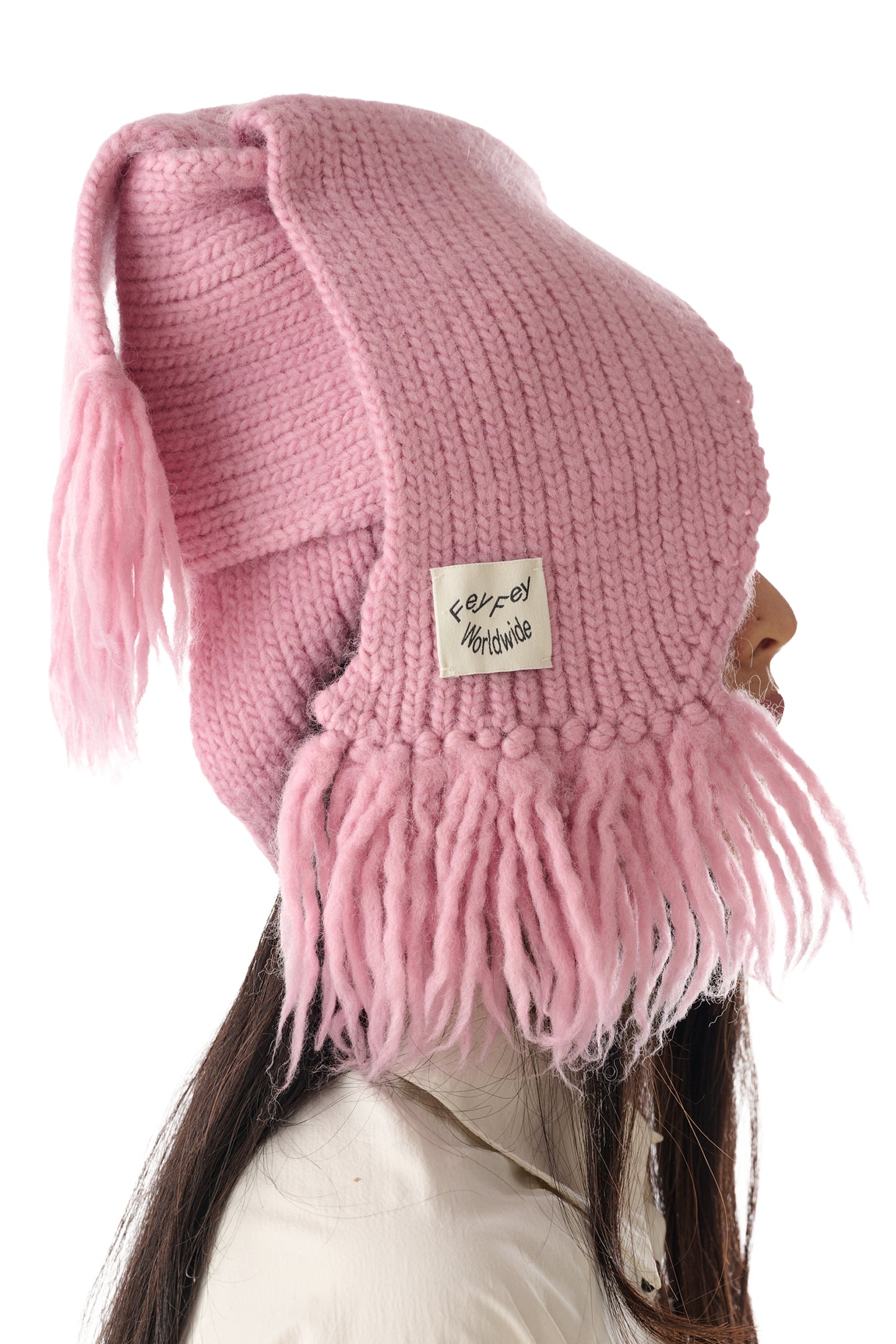 Pink Scarf Tall Hat