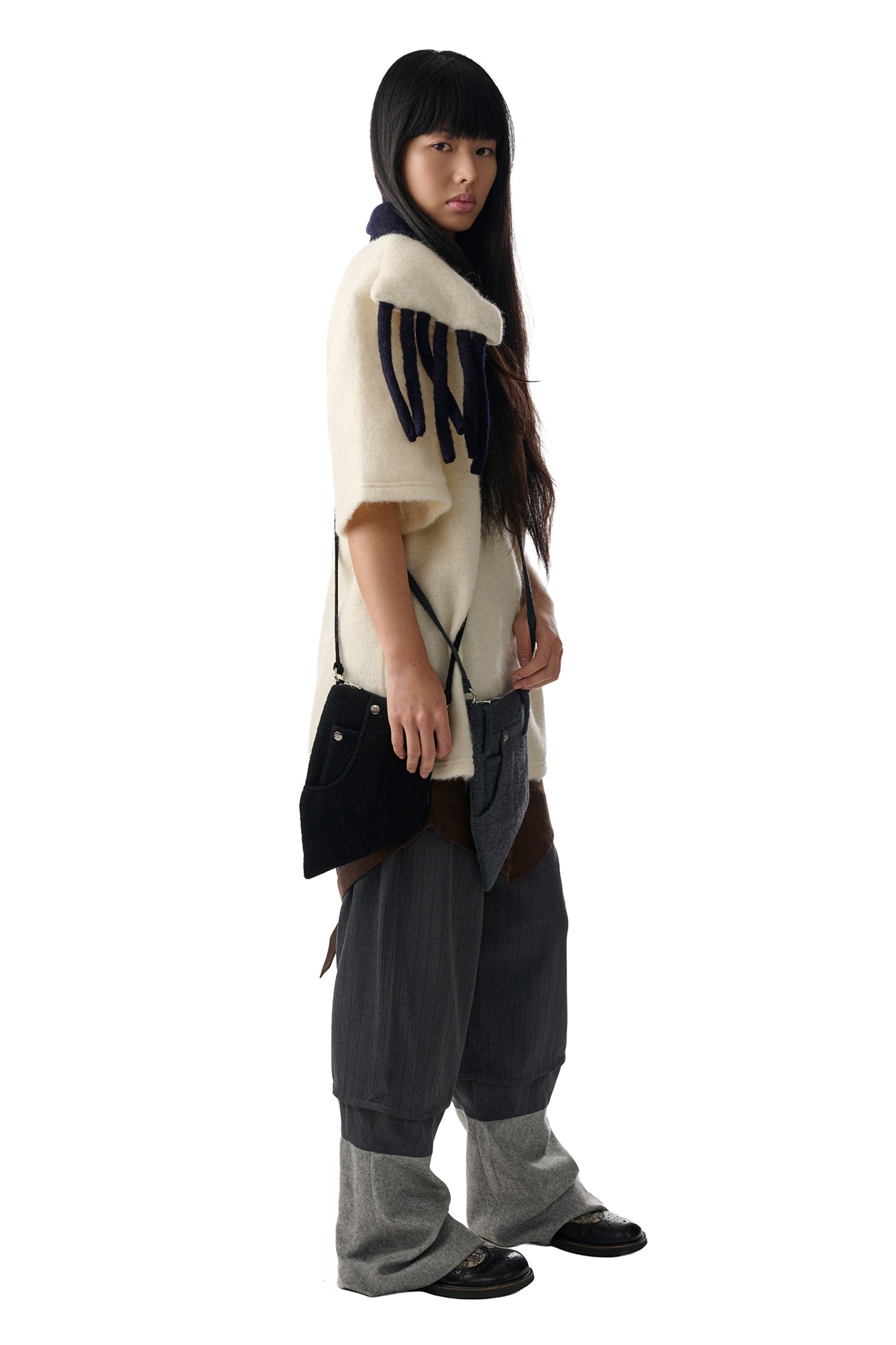 Ivory Scarf Wool Polo