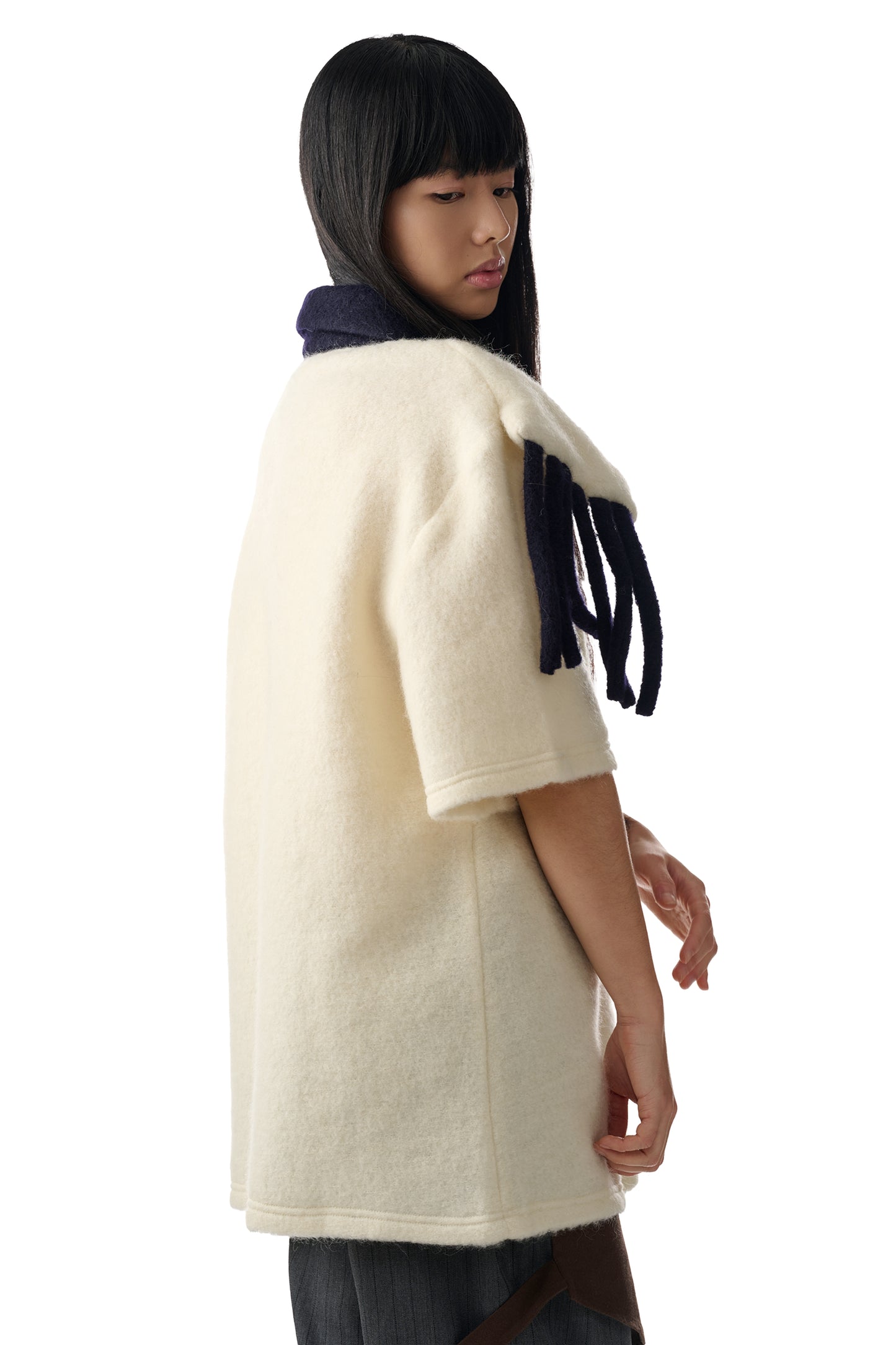 Ivory Scarf Wool Polo