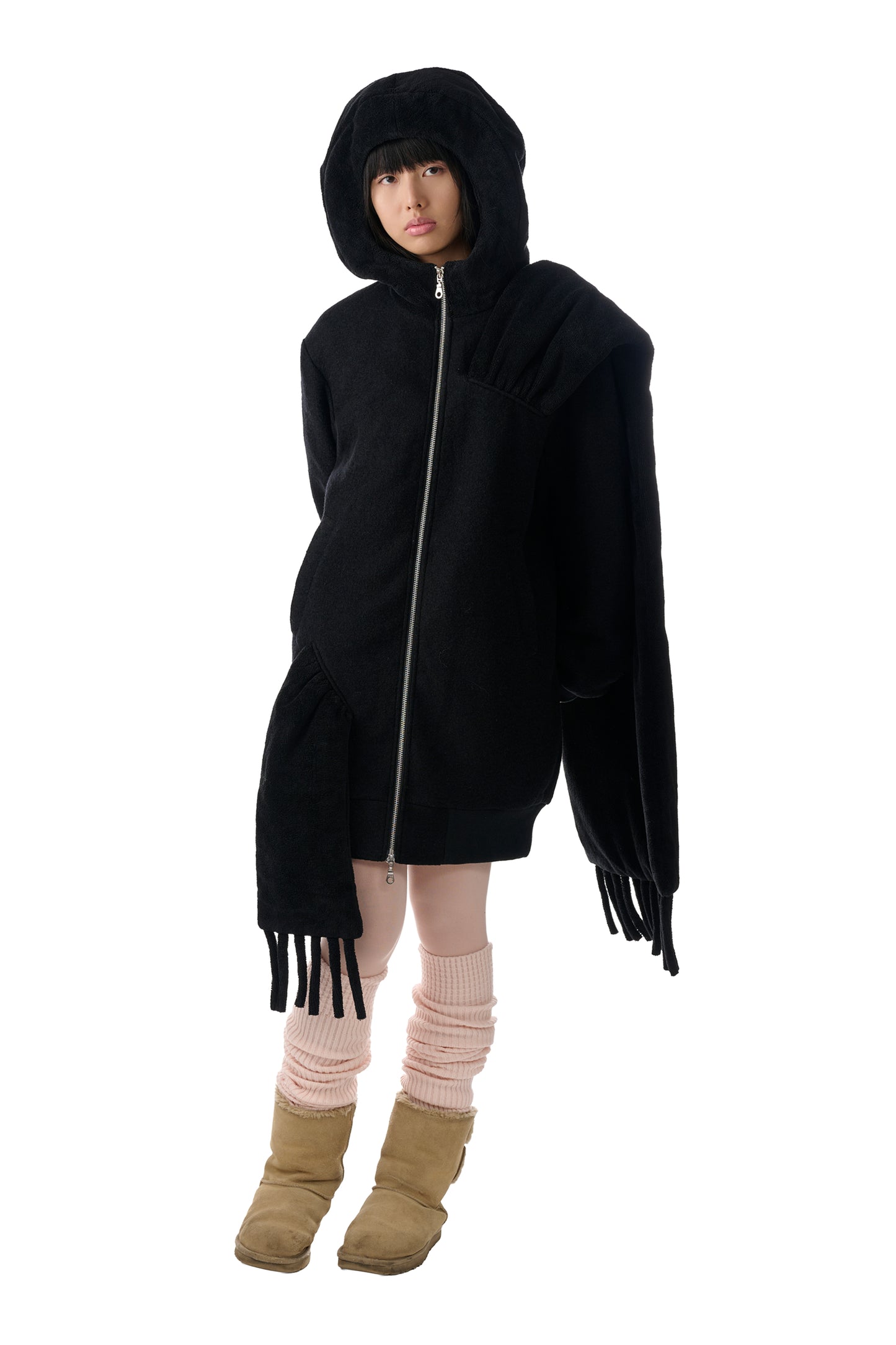 Towel Scarf Long Bomber