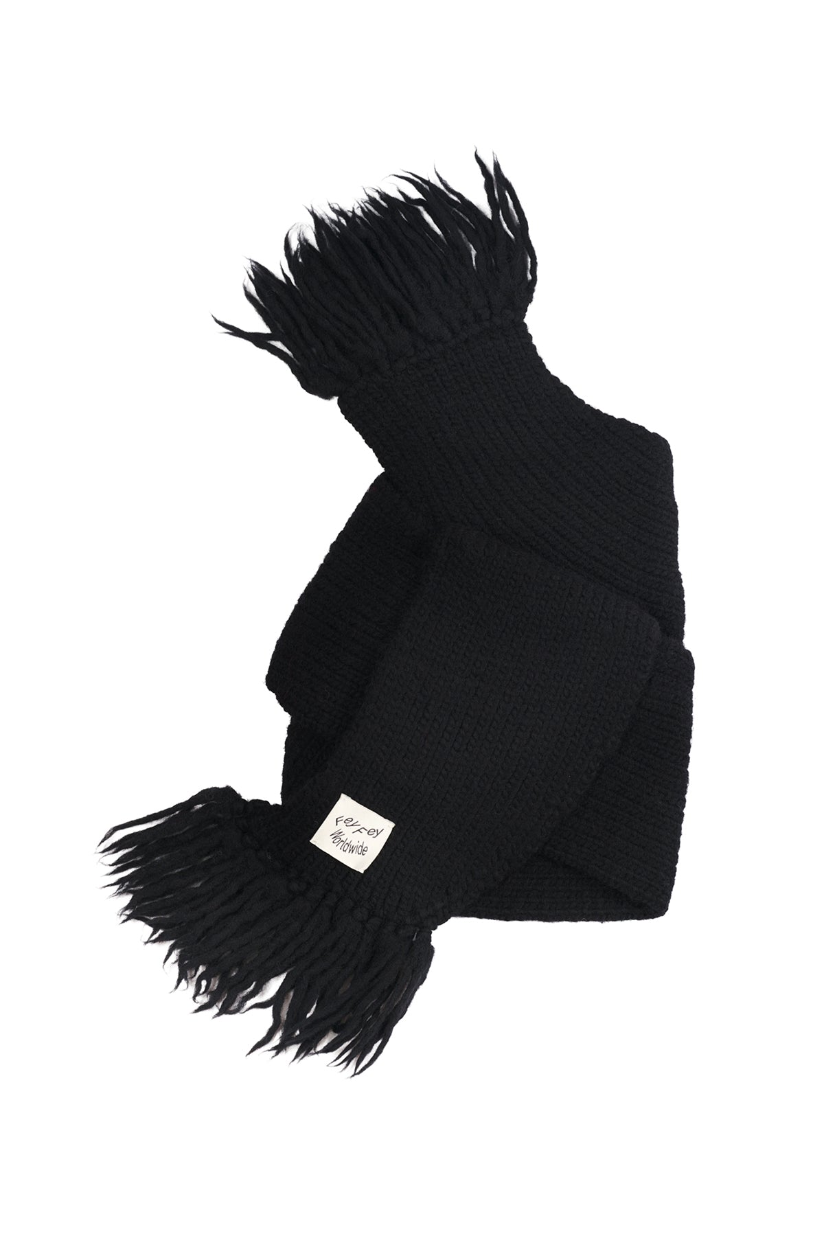 Black Scarf Tall Hat